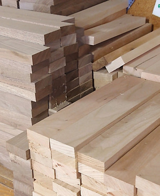 35 - 40 Boards 3/4'' x 2'' x 12'' WALNUT Oak MAPLE Cherry Ash Wood. NO KNOTS