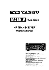 Manuel D'Utilisation Pour Yaesu FT-1000 MP Mark-V