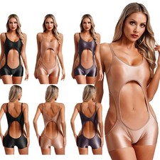 Women's Jumpsuit Club Rompers Bedroome Unitard Running Leotard Short Bodysuit