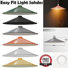 Vintage Ceiling Pendant Light Shade Easy Fit Disc Lamp Shade Modern Hanging UK