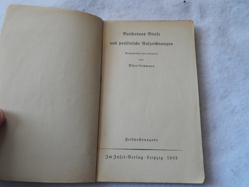 Vintage Beethovens Briefe und Persönliche Aufzeichnungen-1942 - Picture 4 of 6