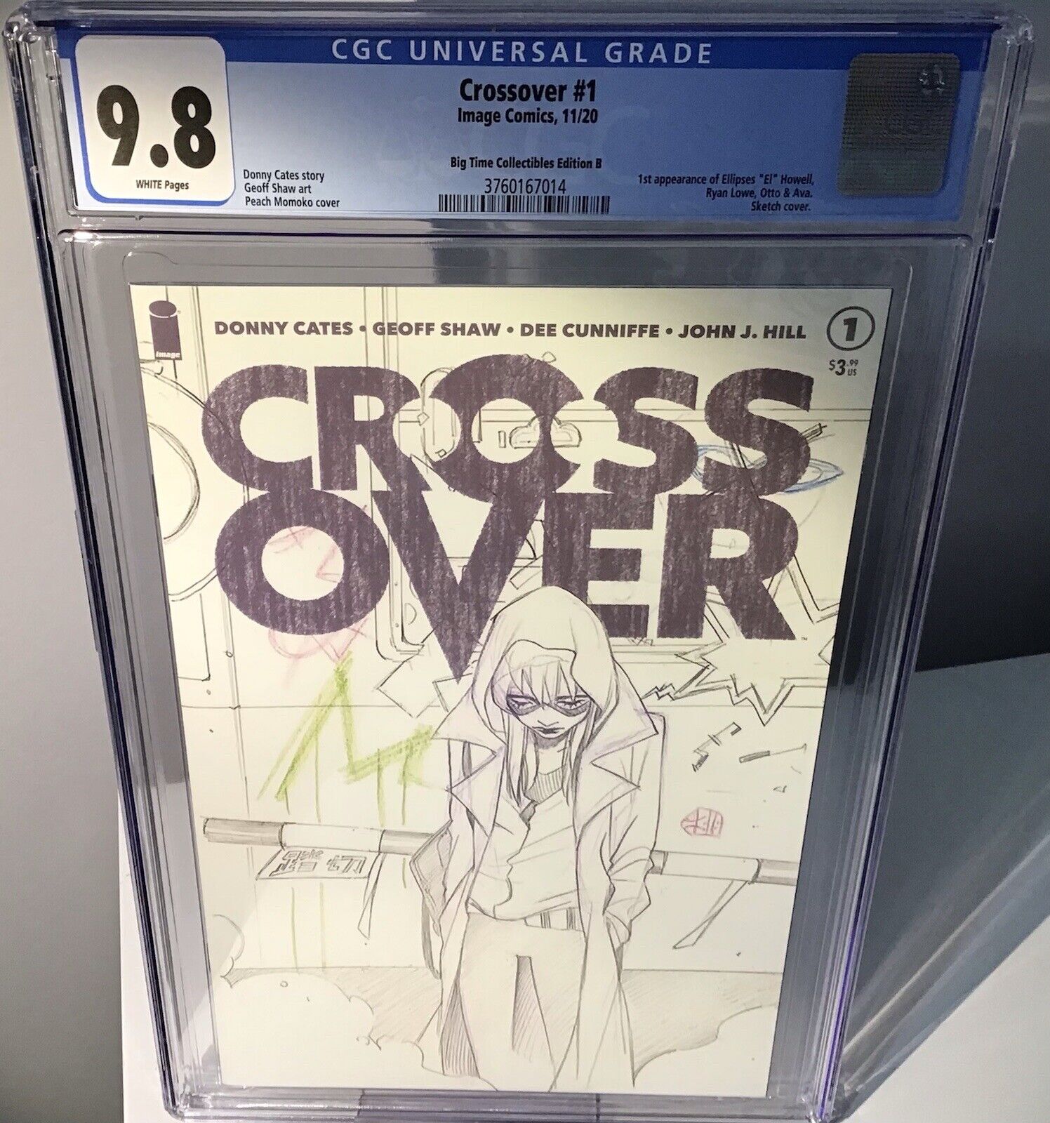 Crossover #1 CGC 9.8 Peach Momoko Sketch Variant BTC Edition B | eBay