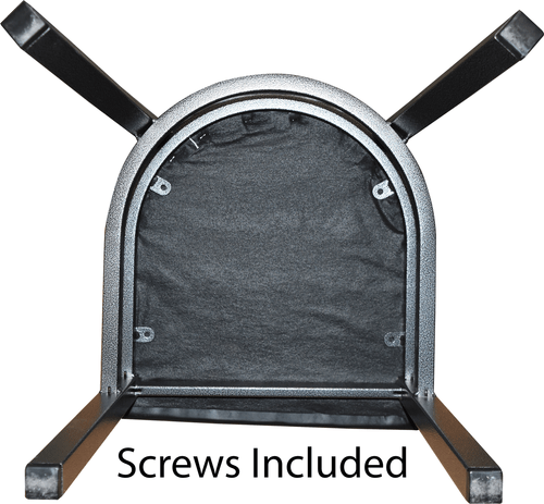 Replacement Dining Chair Seat Cushion, Foam Seat in Black Vinyl Set of 2. - Picture 9 of 12