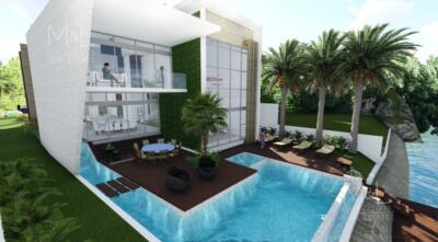 CASA EN VENTA EN CANCUN, LOS CANALES DE 4 RECAMARAS CON MUELLE, PUERTO CANCUN