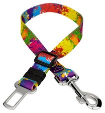 Country Brook Petz  Paint Splatter Car Safety Dog Belt