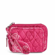 Vera Bradley On the Square Wristlet Wallet Stamped Paisley NWT