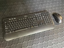 Logitec wireless keyboard and mouse - slightly used, great working condition