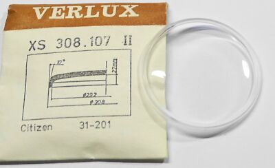 Verre De Montre Acrylique XRS VERLUX 31.8 Mm - Pièce D'Horlogerie Neuve Sans Boîte