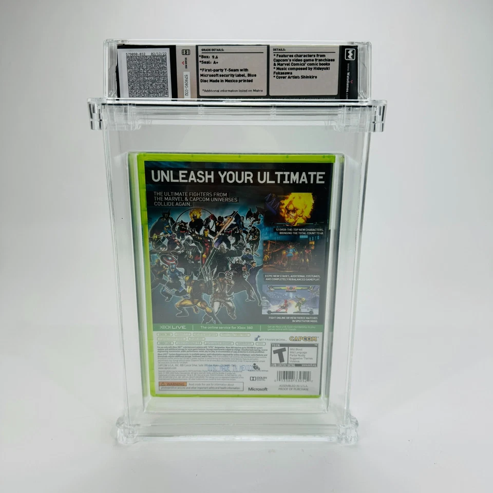 Ultimate Marvel vs. Capcom 3 - XBOX 360, 2011 Not VGA Factory Sealed WATA 9.6 A+ - Image 4 of 4