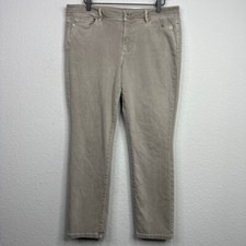 J.Jill Pants Womens Size 12 Grey 5 Pocket Slim Ankle Casual Classic Denim Jeans