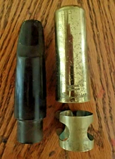 GW BERG LARSEN LONG BOAT PRECISION MODEL .100" TENOR SAX MOUTHPIECE FULL OUTFIT!