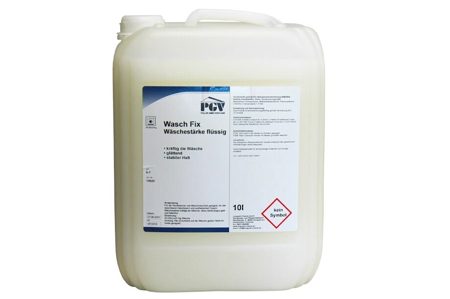 PGV Wäschestärke flüssig, Wasch Fix, Wäschesteife, 10 L, WM50 (3,90 EUR/l)
