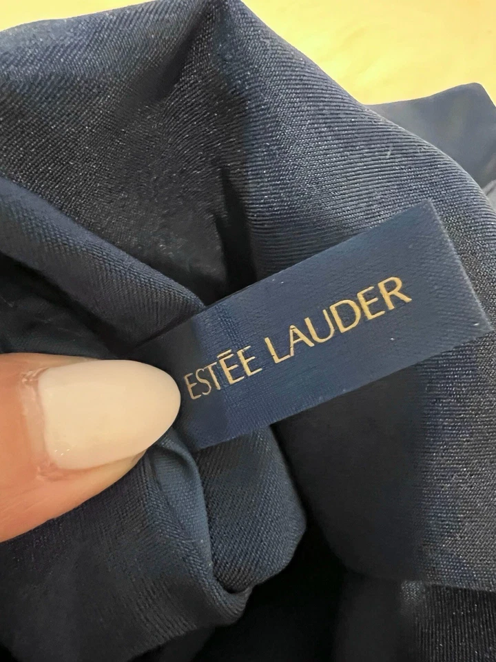Nuevo Bolso de Maquillaje Estee Lauder Satinado Dibujo Cuerda Dormir Máscara de Ojos Estrella Luna Azul Foto 4 de 4