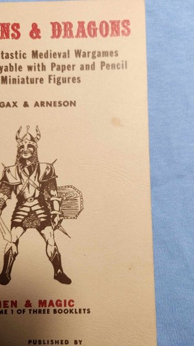 TSR Dungeons & Dragons Original White Box 5th Printing 1976 - Good Condition! - Picture 6 of 10