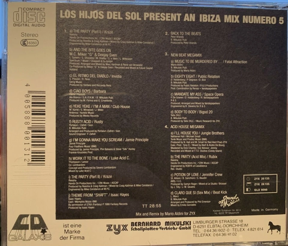  Los Hijos Del Sol ‎– present an Ibiza Mix (Back To The Beats) (Numero 5) - CD - Bild 2 von 3