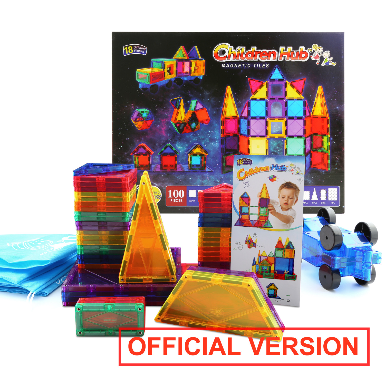 magnetic tiles playset
