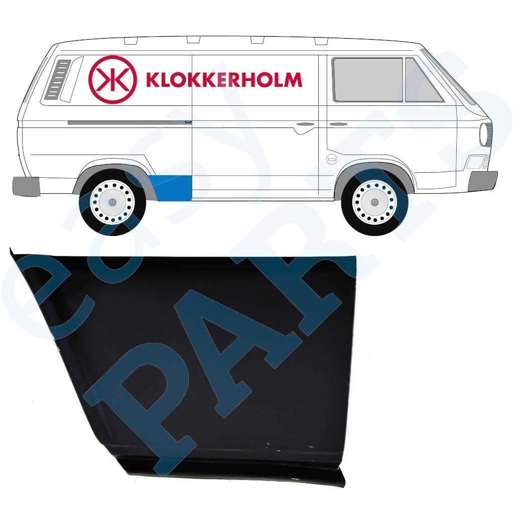 VOLKSWAGEN TRANSPORTER T3 1979-1992 REAR WING REPAIR PANEL / RIGHT RH