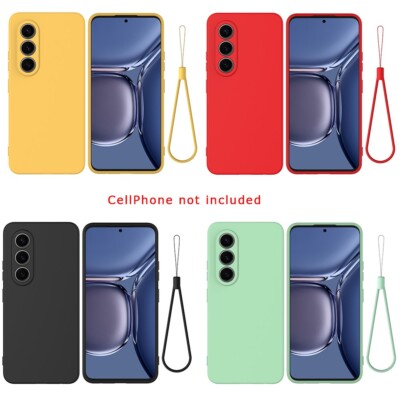 Reliable Silicone Phone Protector with Long-lasting Lanyard for Itel S25 Handset