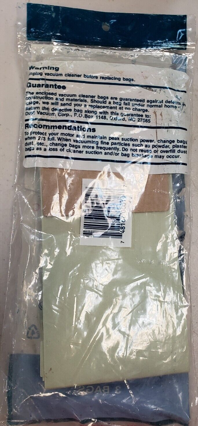 HOOVER VACUUM CLEANER BAGS TYPE D 3 PACK eBay