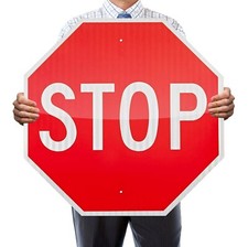 STOP SIGN, R1-1 30" x 30" HIGH INTENSITY PRISMATIC reflective Traffic Sign