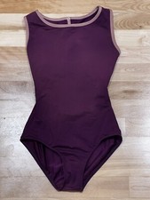 Mariia Crown Ballet Dance Sleeveless Leotard Women  s Petite Burgundy Purple Pink