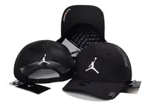 NIKE JORDAN Rise Structured Curved-Bill Unisex Cap Black/White NWT