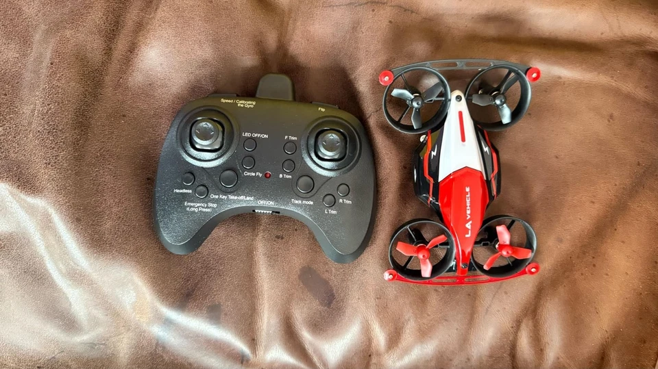 2-in-1 Mini Drone & RC Car – Kids Drone with Track Racing, 360 Flip, Altitude Ho - Image 2 of 4