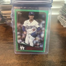 2025 Topps - Flagship Collection Yoshinobu Yamamoto #78 Green Refractor /99
