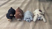 2 Pound Puppies And 2 Jungle Bear Mini Plush Lot Of 4