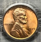 1939 Lincoln Wheat Cent, PCGS MS66 RD