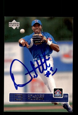 Signed Baseball Card Auto Orlando Hudson 2003 Upper Deck #288 Toronto Blue Jays