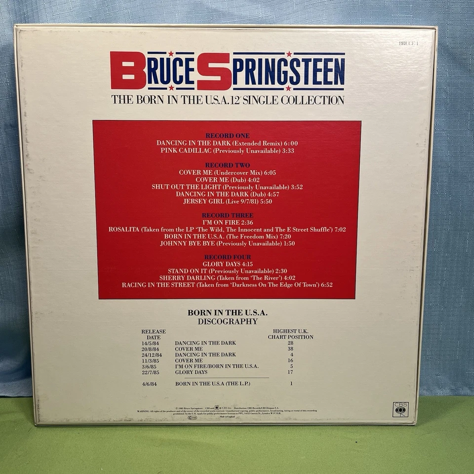 BRUCE SPRINGSTEEN Born In The USA 12 in. singles UK Boxset w/ poster & 7” single - Image 2 of 4