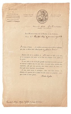 Napoleon s Minister of of Naval & Colonies Pleville Le Pellet