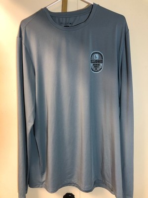 Billabong Shirt XL Rashguard Blue/Grey Mens Long Sleeve - ''Let the sun shine in''