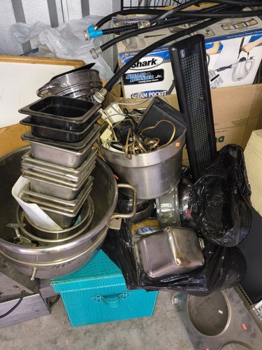 Stainless Steel Commercial Storage Containers, Warmers Etc. Please Read Listing