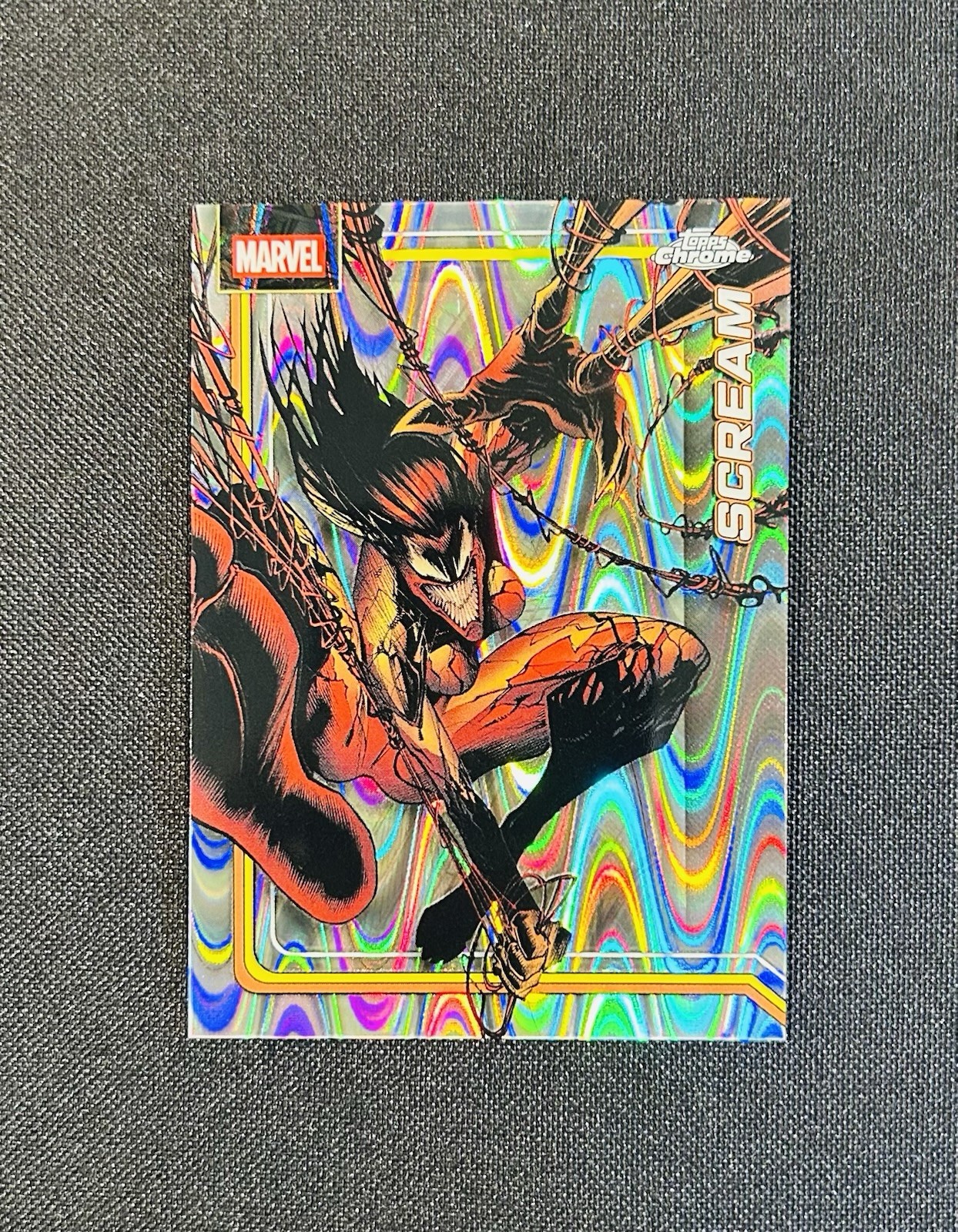 2026 Topps Chrome Marvel Comics RayWave Refractor #148 Scream