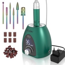 ✅Fresa per Unghie Professionale 35000RPM Lima Elettrica per Manicure Kit 6 Punte