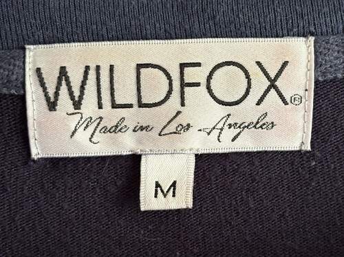 Wildfox Navy Blue Slouchy Beach Sweatshirt Size Medium/UK12 VGC - Picture 3 of 4