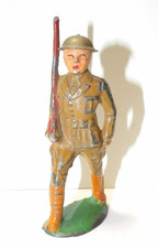 Antique Barclay Manoil Lead USA WWI Toy Soldier Marching W/Rifle