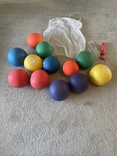 Gosports Official Dodgeball 12 Ball Lot W/ Mesh Bag And Air Pump SEE DESCRIPTION