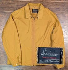 Sportswear Sears Mens Store Vintage 50 Tall XL Fully Lined Full Zip Jacket Coat