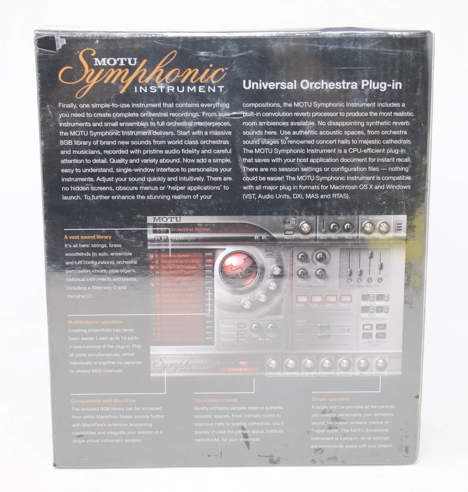 MOTU Symphonic Instrument Universal Orchestral Plug-in, Brand New Free Ship! - Image 4 of 4