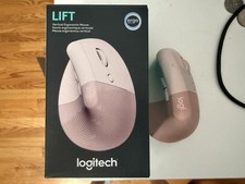 Logitech Lift Wireless Vertical Mouse - Rose ...