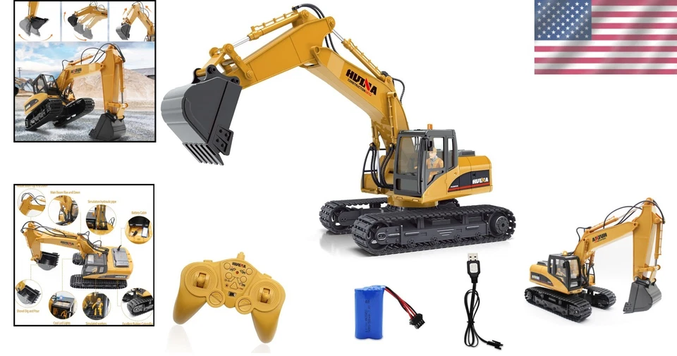 2.4GHz Remote Control Excavator with Metal Shovel & Safe Eco-Friendly Design - Image 2 of 4