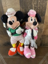 Golfer Minnie  Mickey Mouse 8  Bean Bags Tags The Disney Store Vintage 1990s