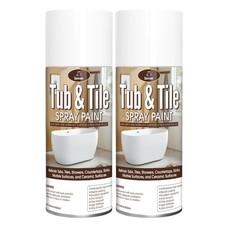 White Gloss Tub Tile Spray Paint - Waterproof Ceramic Resurfacing Kit for Bath