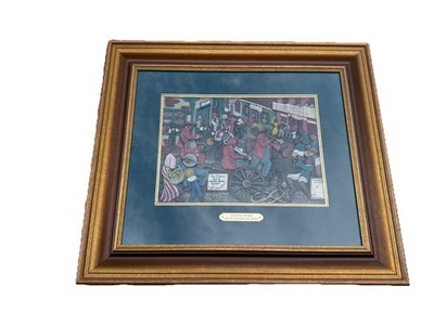 Framed Wood Graph Signed Dore Skidmore Catch The Rhythm New Orleans
