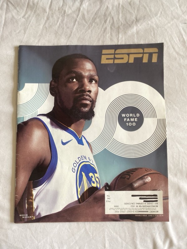 ESPN Magazine June 2018 World Fame 100 Illustrated Basketball Kevin Durant