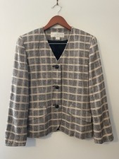 Vintage Doncaster 100 Silk Blazer Jacket Size 12 RL Christmas