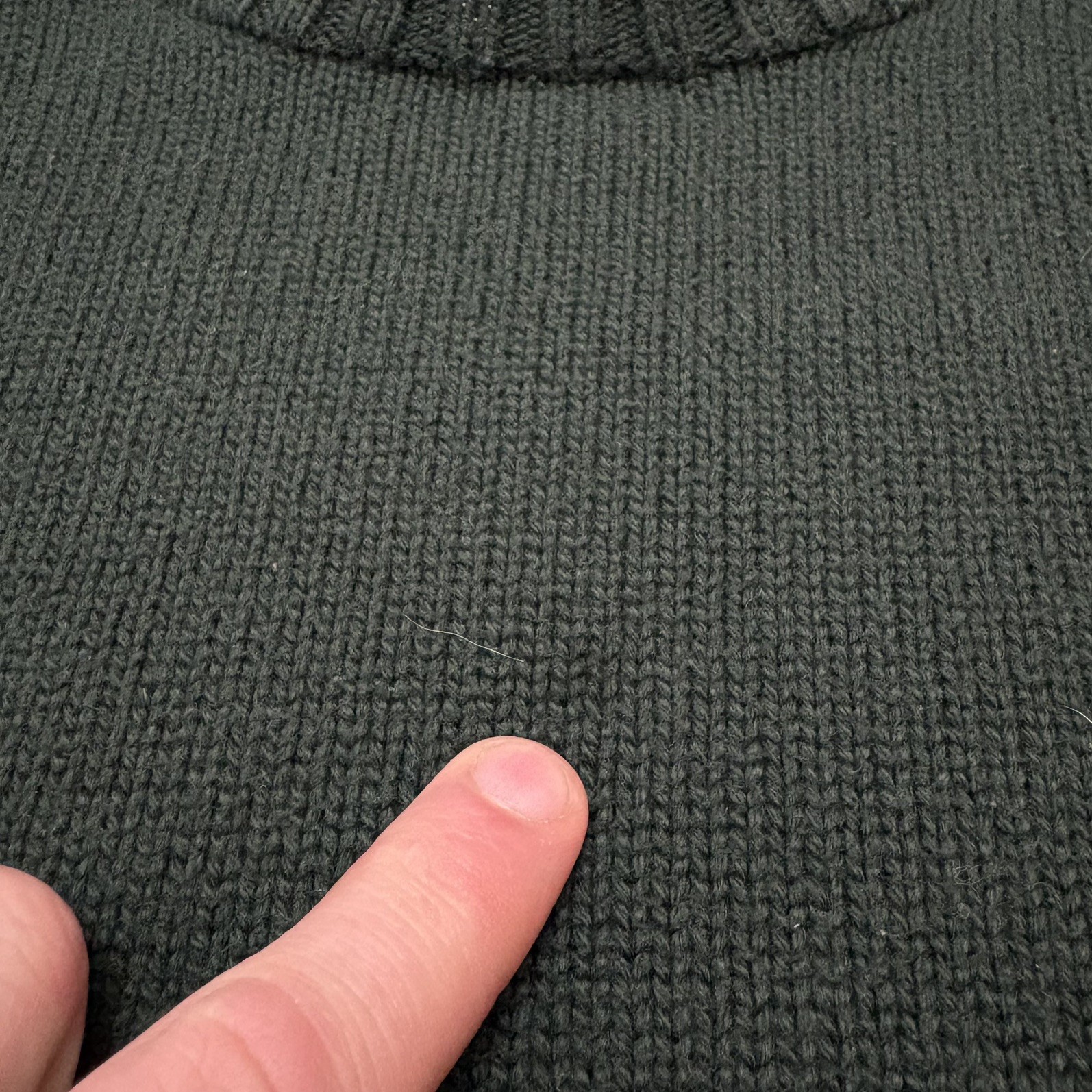 Vintage Polo Ralph Lauren Pullover Sweater Size L Green 100% Cotton Crewneck thumbnail 5